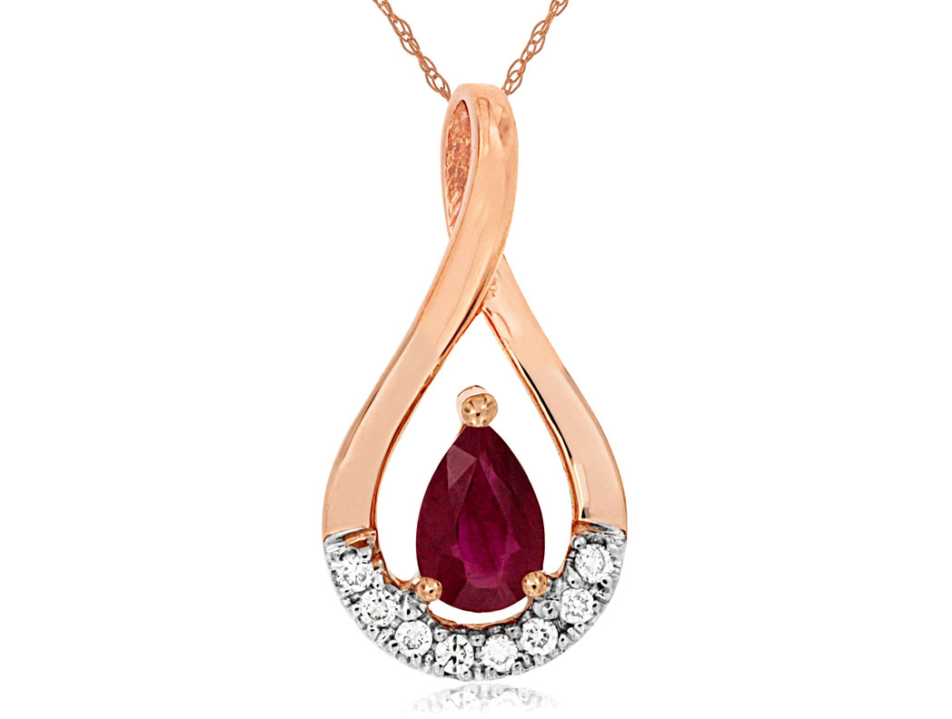 RUBY & DIAMOND PENDANT