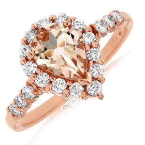 MORGANITE & DIAMOND RING