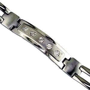 STAINLESS STEEL & 14K BRACELET