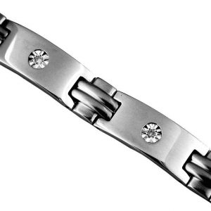 STAINLESS STEEL & 14K BRACELET