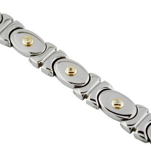 STAINLESS STEEL & 14K BRACELET