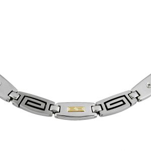 STAINLESS STEEL & 14K NECKLACE