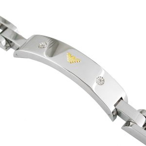 STAINLESS STEEL & 14K BRACELET