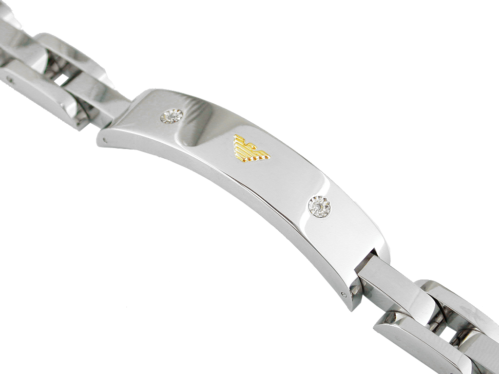STAINLESS STEEL & 14K BRACELET
