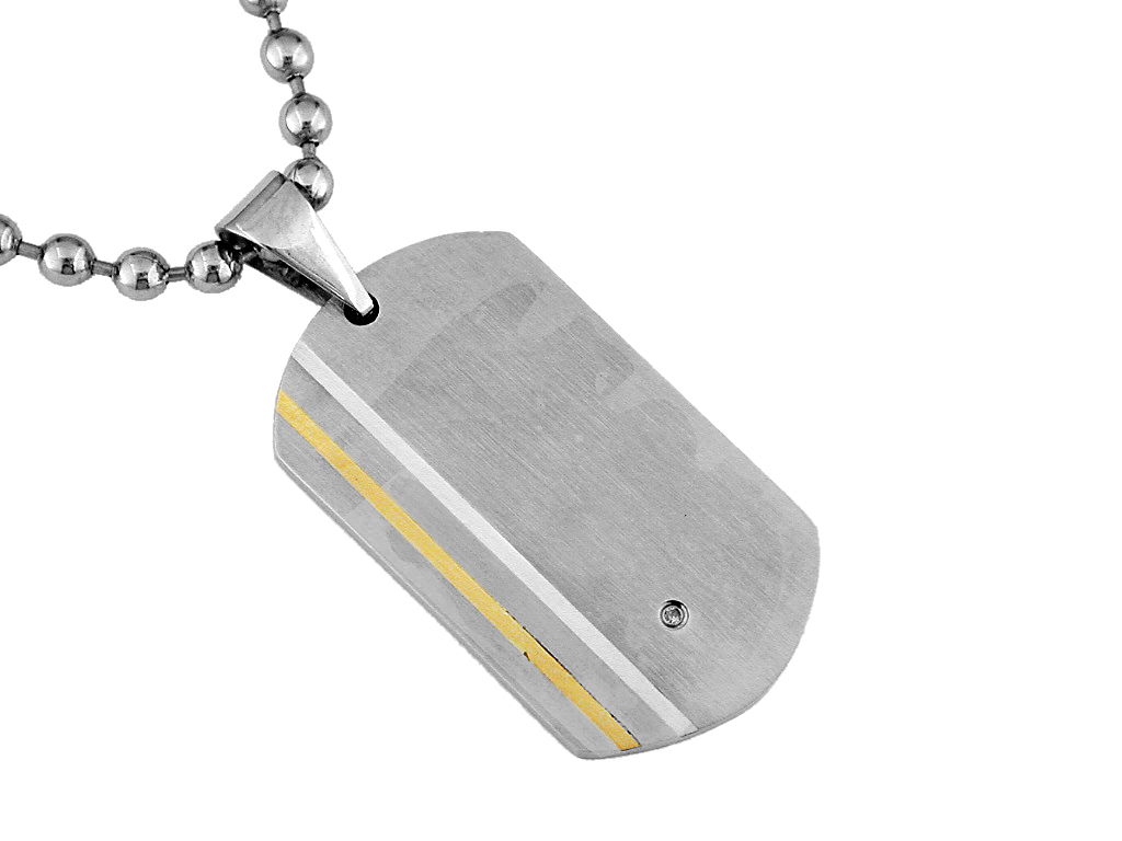 S.STEEL.GOLD & SILVER PENDANT