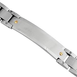 STAINLESS STEEL & 14K BRACELET