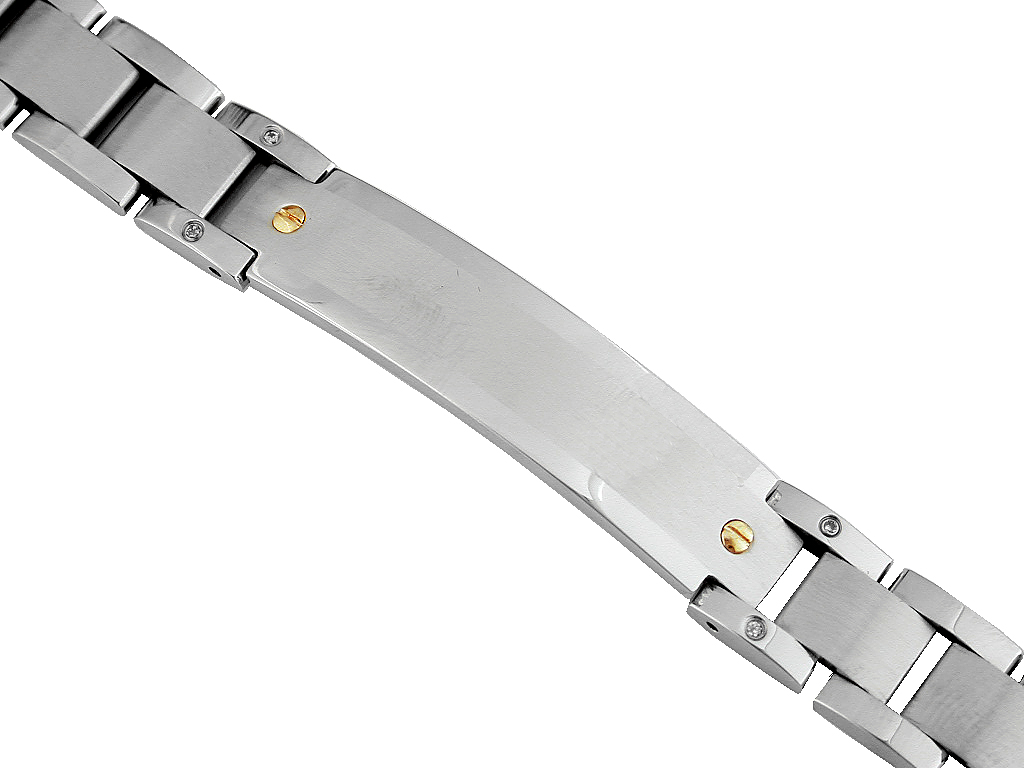 STAINLESS STEEL & 14K BRACELET