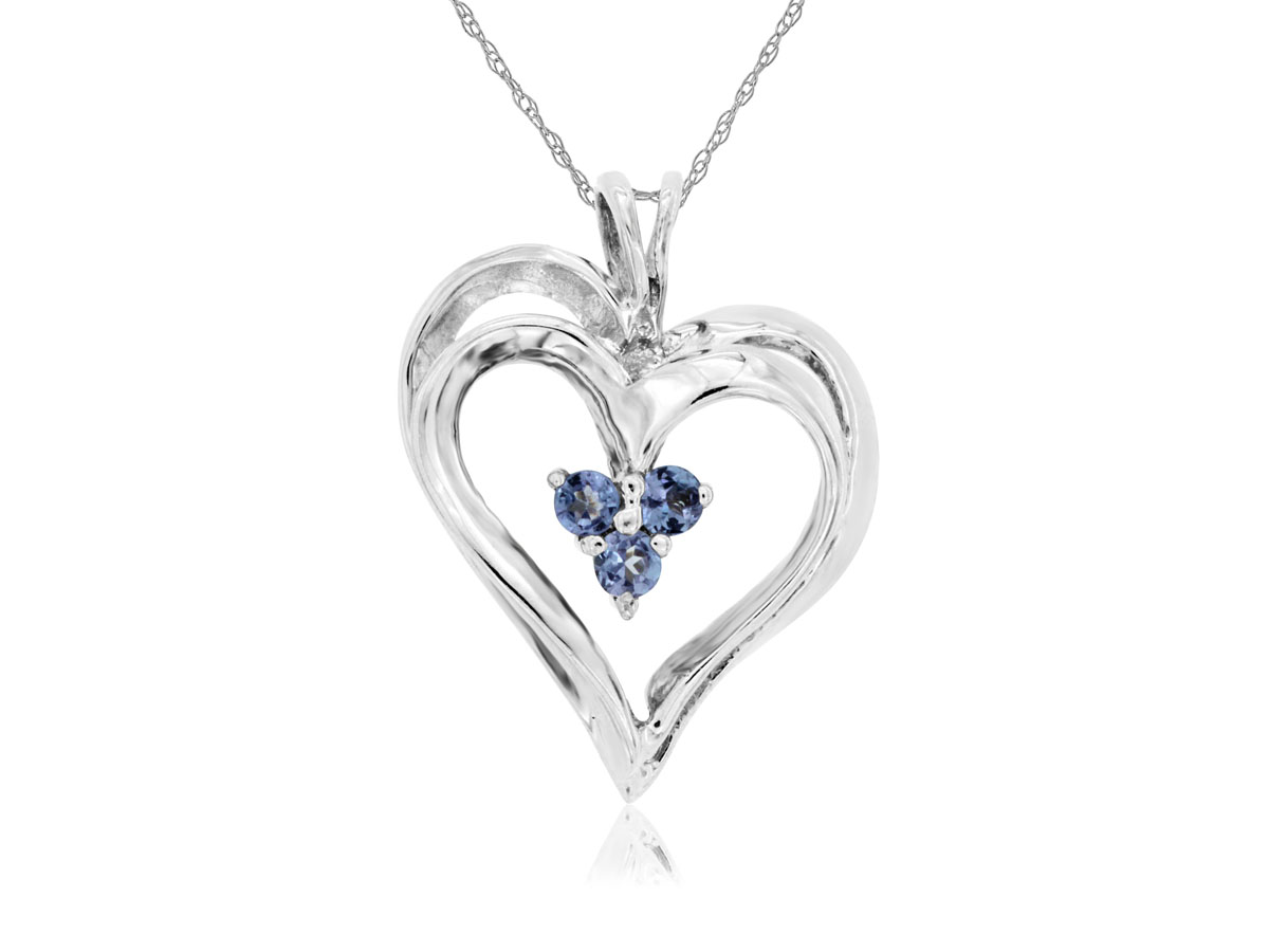TANZANITE & DIAMOND PENDANT