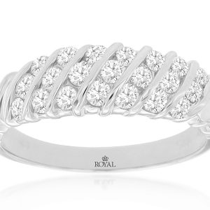 DIAMOND WEDDING RING(WHT GOLD)