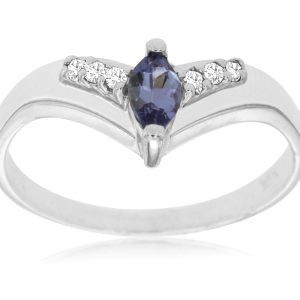 TANZANITE & DIAMOND RING