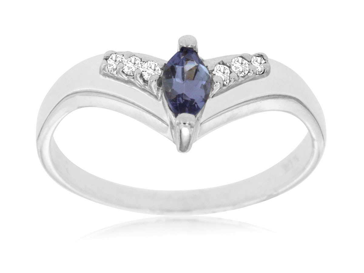 TANZANITE & DIAMOND RING
