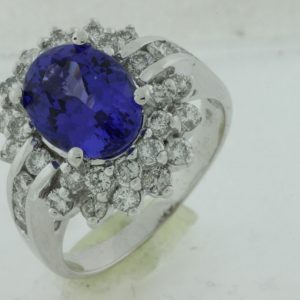 TANZANITE & DIAMOND RING