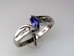 TANZANITE & DIAMOND RING