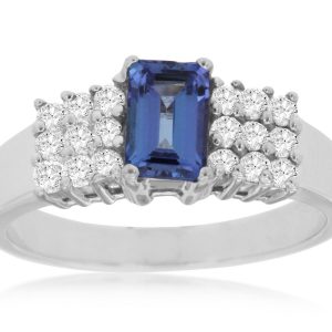TANZANITE & DIAMOND RING