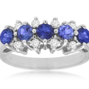 TANZANITE & DIAMOND RING