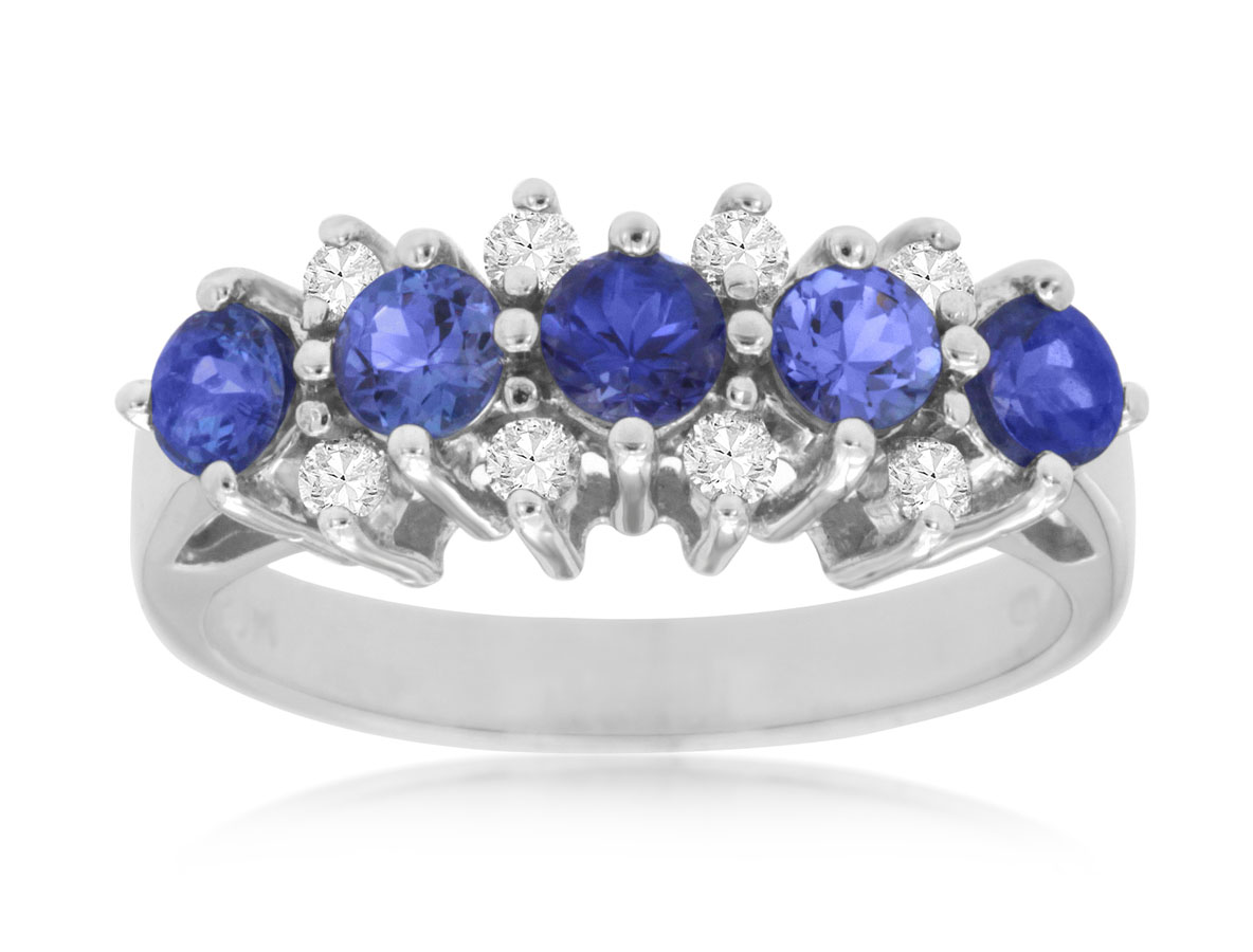 TANZANITE & DIAMOND RING