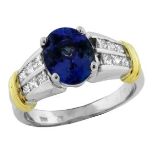 TANZANITE & DIAMOND RING
