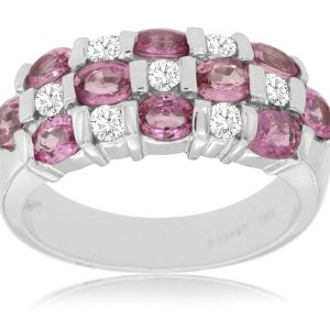 PINK SAPPHIRE & DIAMOND RING