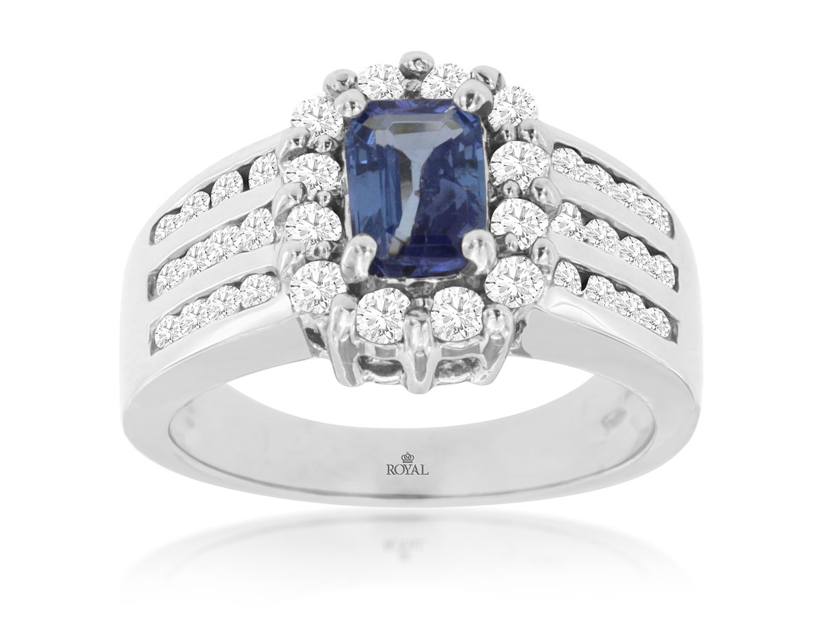 TANZANITE & DIAMOND RING