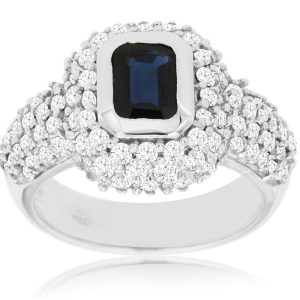 SAPPHIRE & DIAMOND RING