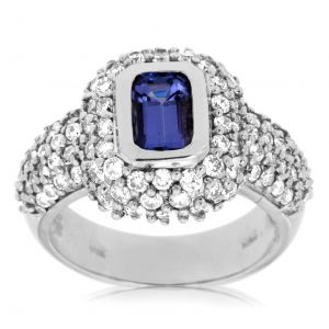 TANZANITE & DIAMOND RING
