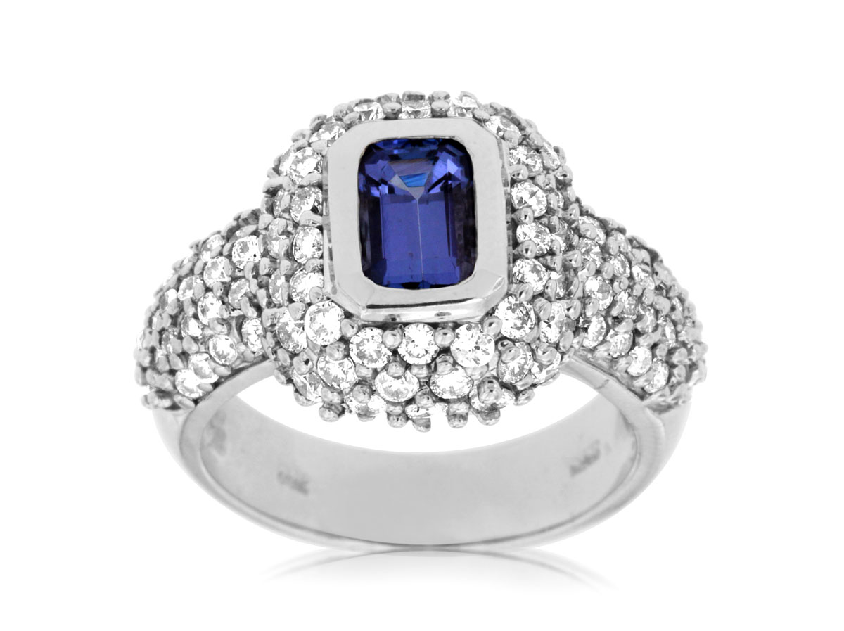 TANZANITE & DIAMOND RING