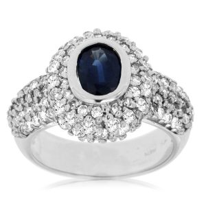 SAPPHIRE & DIAMOND RING