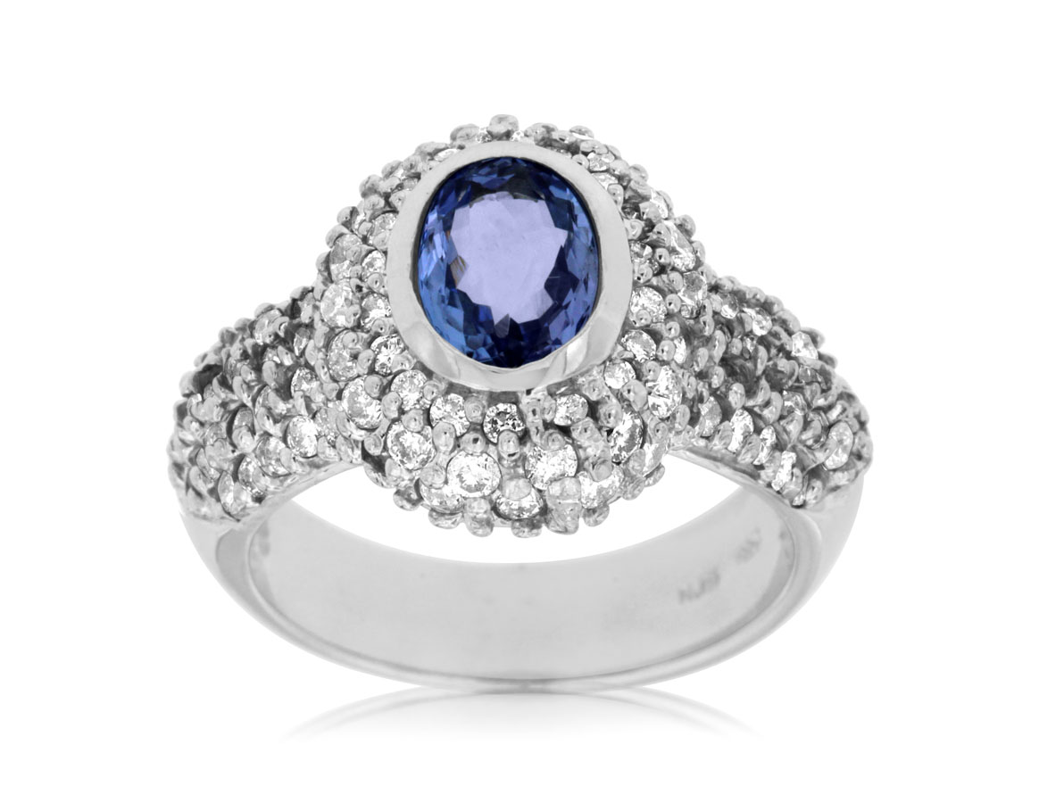TANZANITE & DIAMOND RING