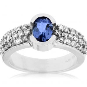 TANZANITE & DIAMOND RING