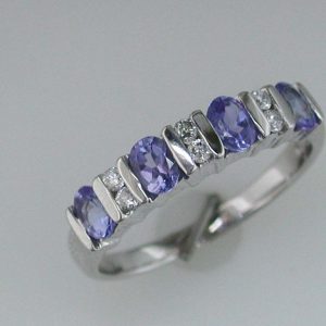 TANZANITE & DIAMOND BAND