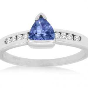 TANZANITE & DIAMOND RING