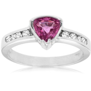 PINK SAPPHIRE & DIAMOND RING
