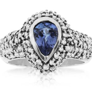 TANZANITE & DIAMOND RING