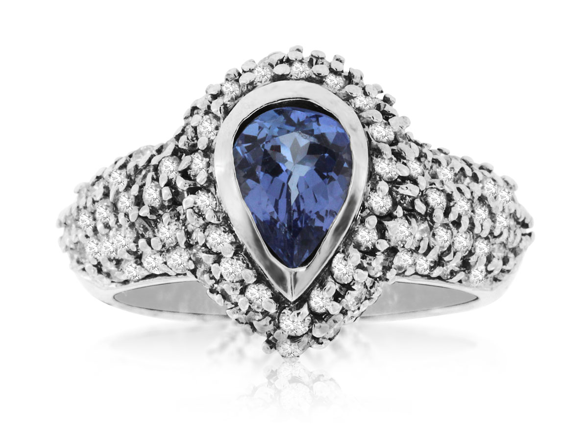 TANZANITE & DIAMOND RING