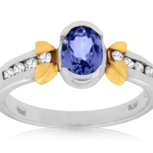 TANZANITE & DIAMOND RING