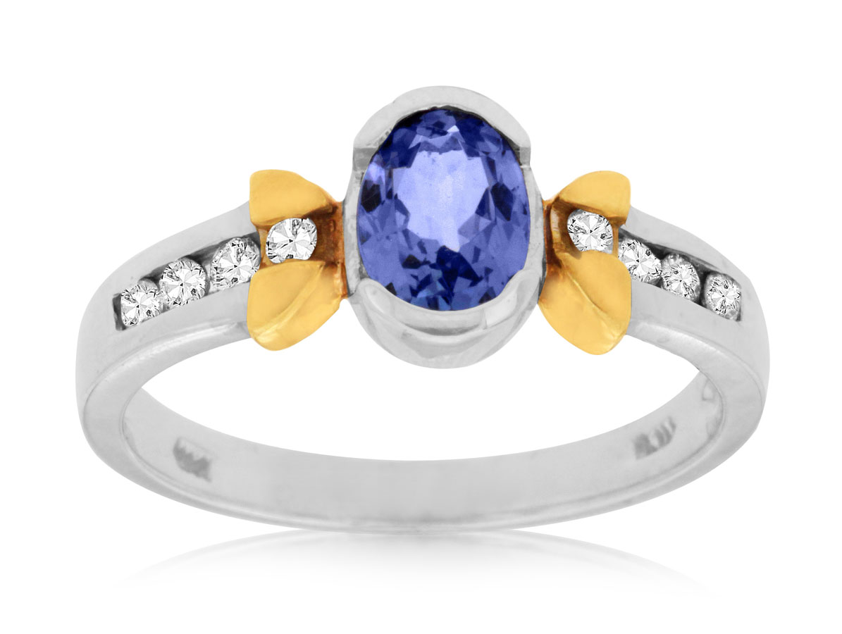 TANZANITE & DIAMOND RING