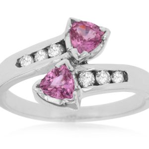 PINK SAPPHIRE & DIAMOND RING