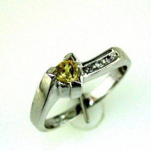 YELLOW SP & DIAMOND RING