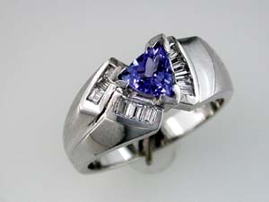 TANZANITE & DIAMOND RING