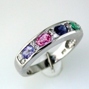 DIAMOND & MULTICOLOR BAND