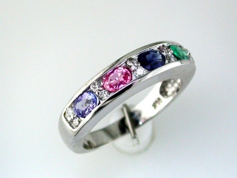 DIAMOND & MULTICOLOR BAND