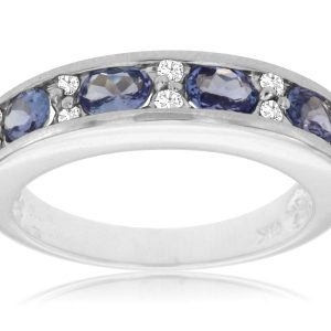 TANZANITE & DIAMOND RING