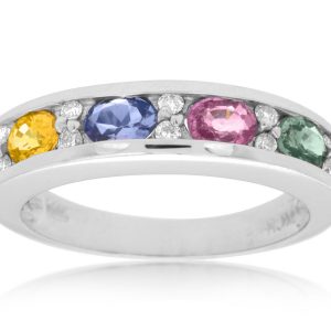 DIAMOND & MULTICOLOR BAND
