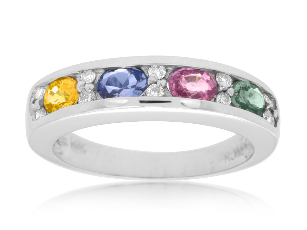 DIAMOND & MULTICOLOR BAND