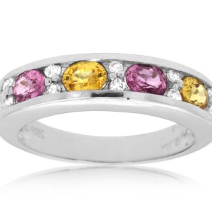 DIAMOND & MULTICOLOR BAND