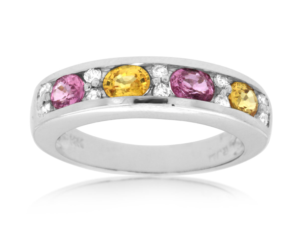 DIAMOND & MULTICOLOR BAND