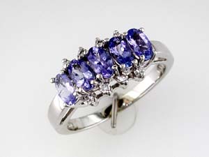 TANZANITE & DIAMOND RING