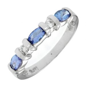 TANZANITE & DIAMOND BAND