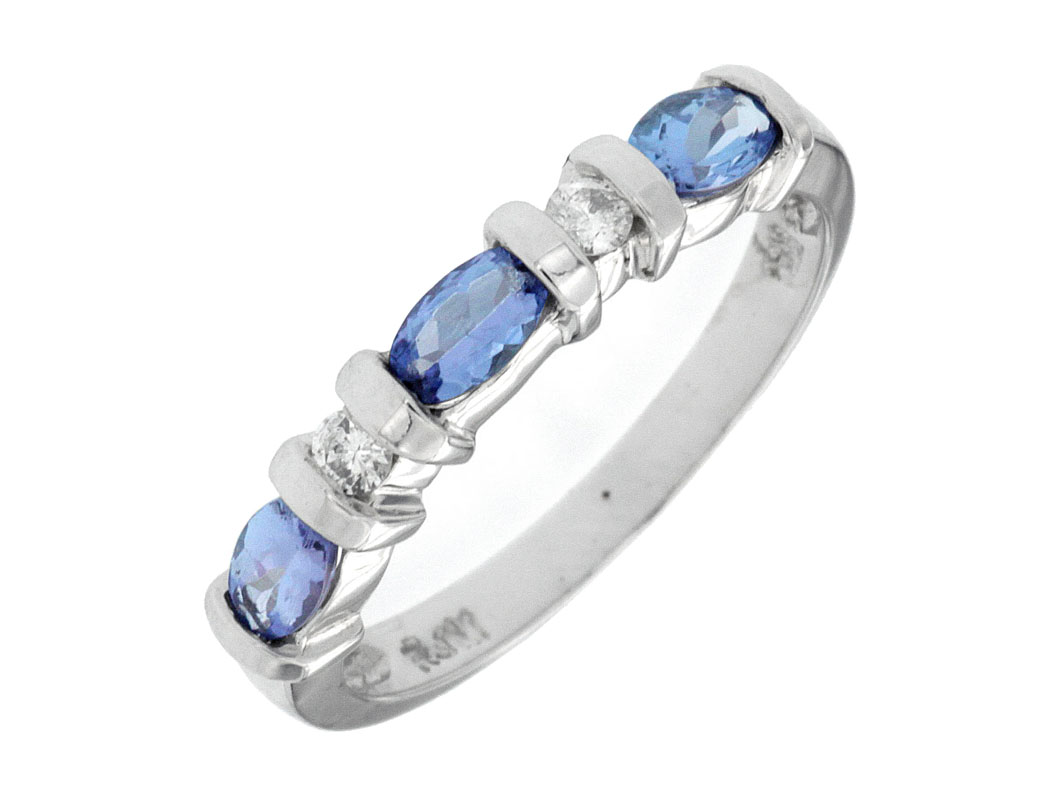 TANZANITE & DIAMOND BAND