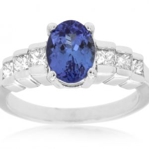 TANZANITE & DIAMOND RING